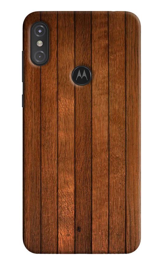 Wooden Artwork Bands Moto One Power Hard Case Back Cover by Casekaro