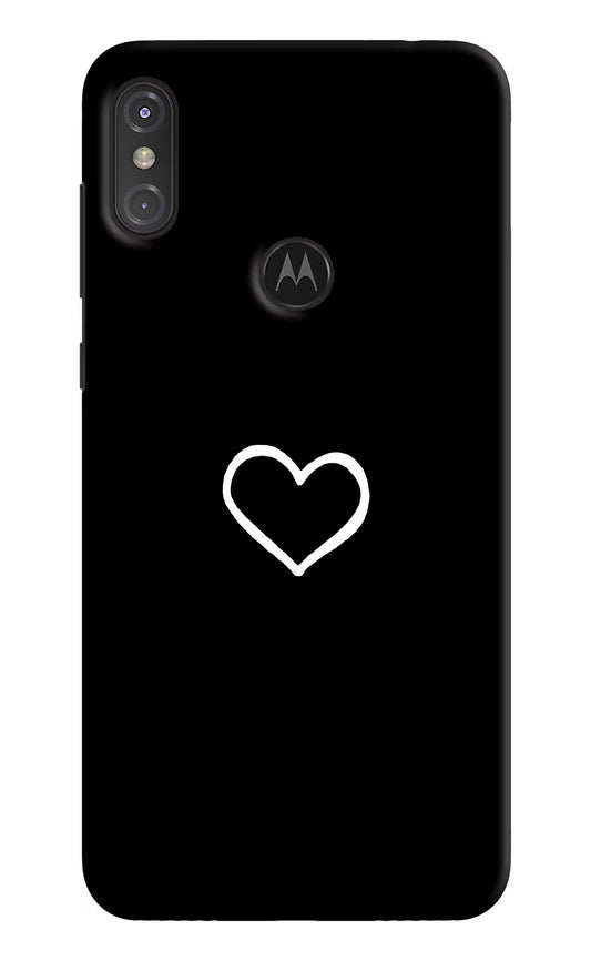 Heart Moto One Power Hard Case Back Cover by Casekaro