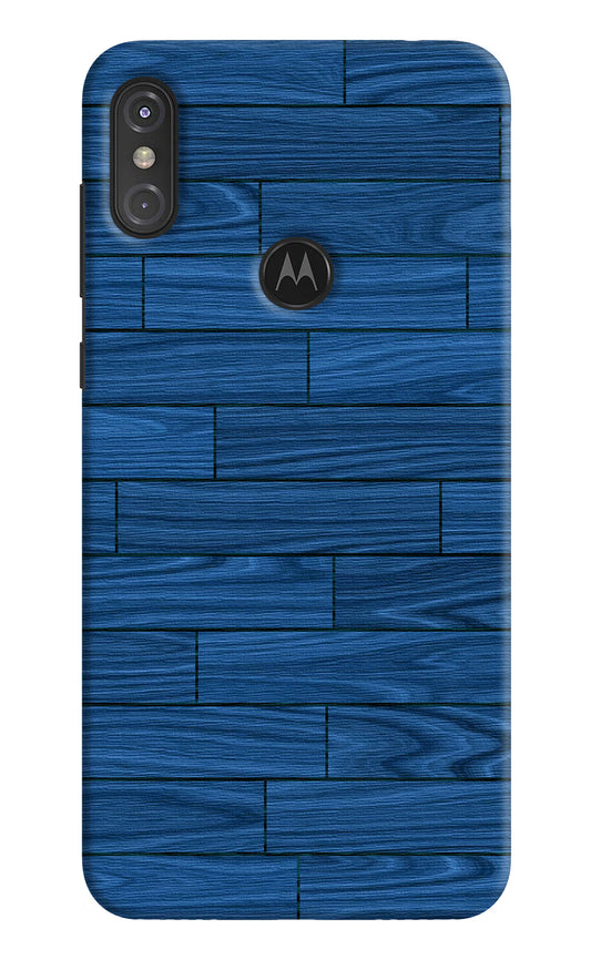 Wooden Texture Moto One Power Hard Case Back Cover by Casekaro