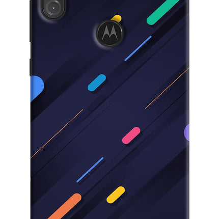 Abstract Design Moto One Power Hard Case Back Cover by Casekaro