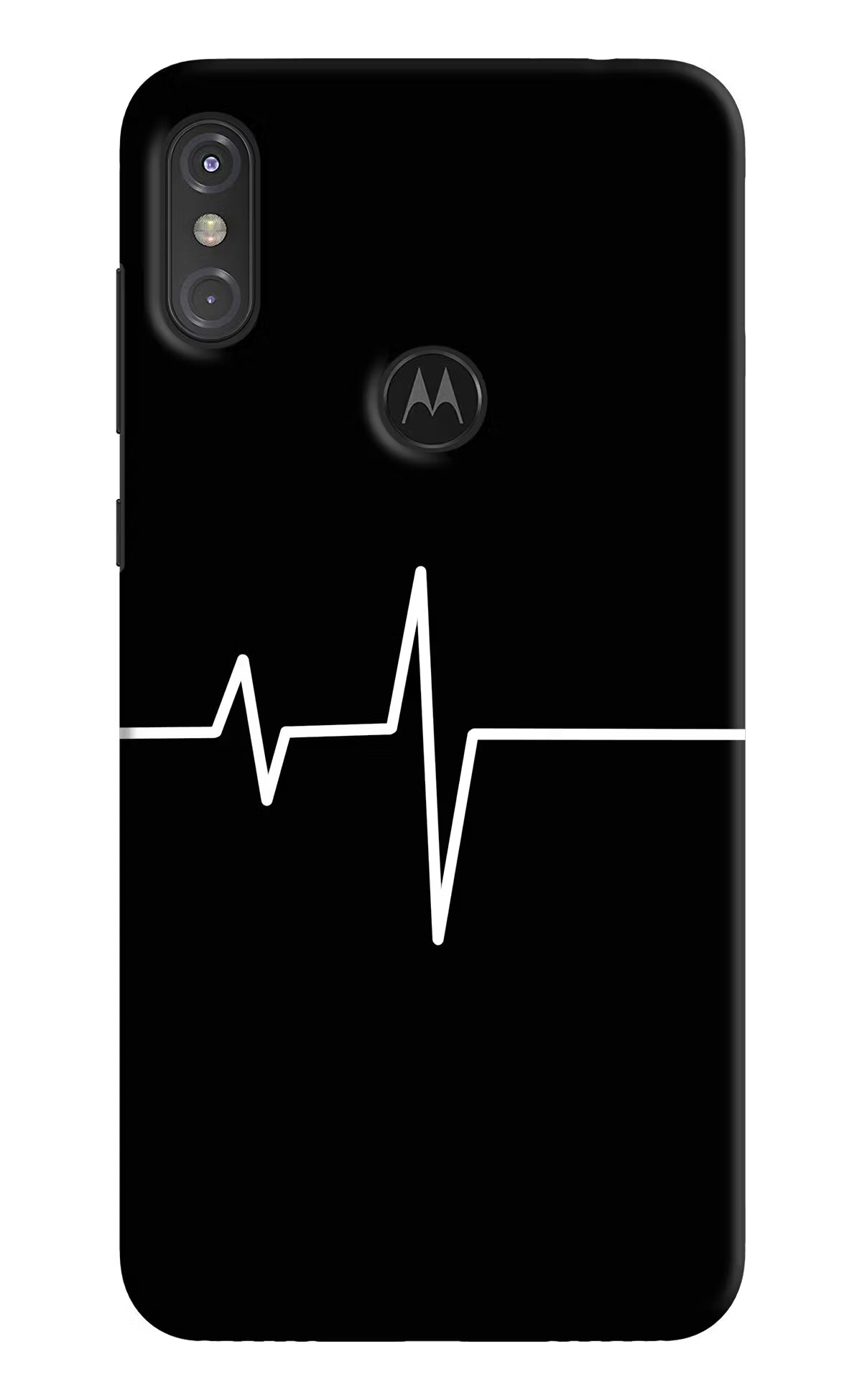 Heart Beats Moto One Power Hard Case Back Cover by Casekaro