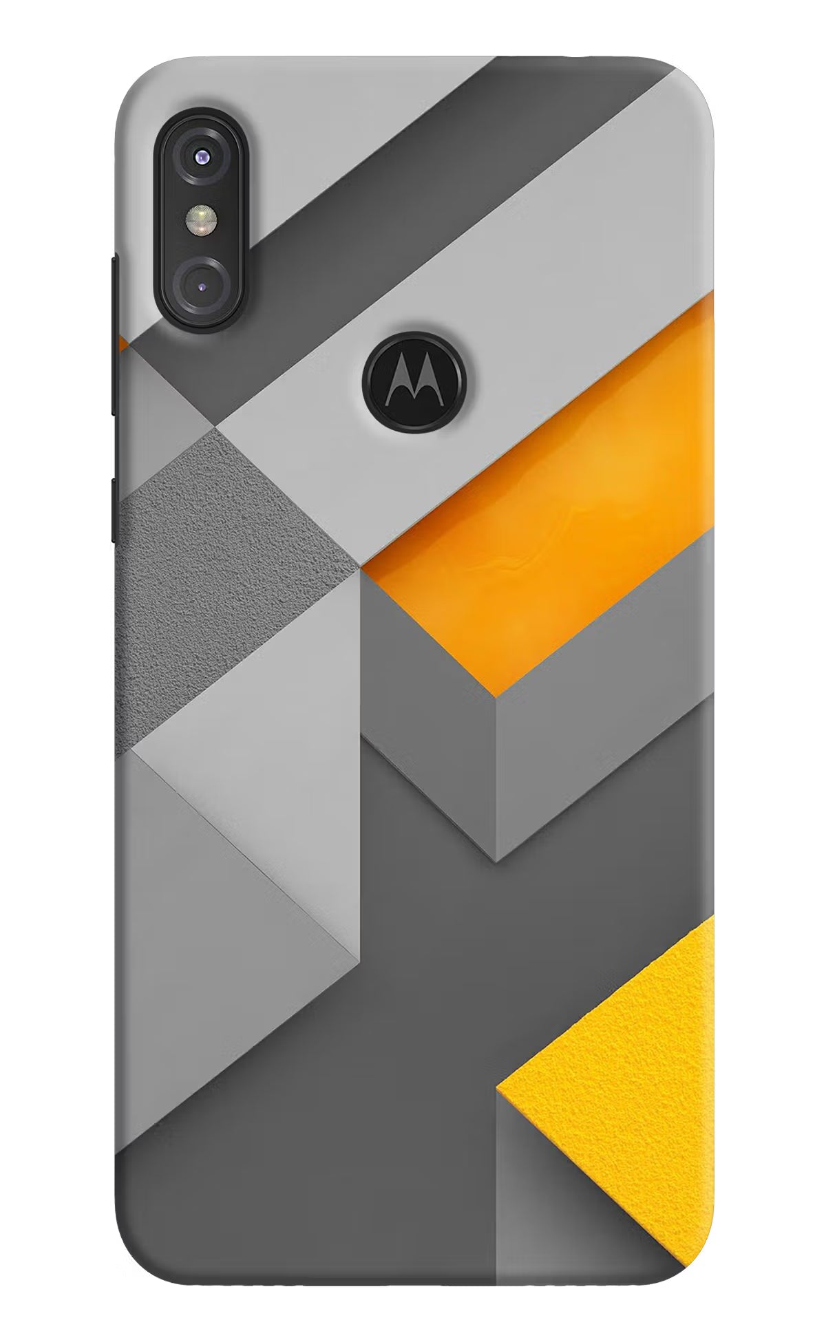 Abstract Moto One Power Hard Case Back Cover by Casekaro
