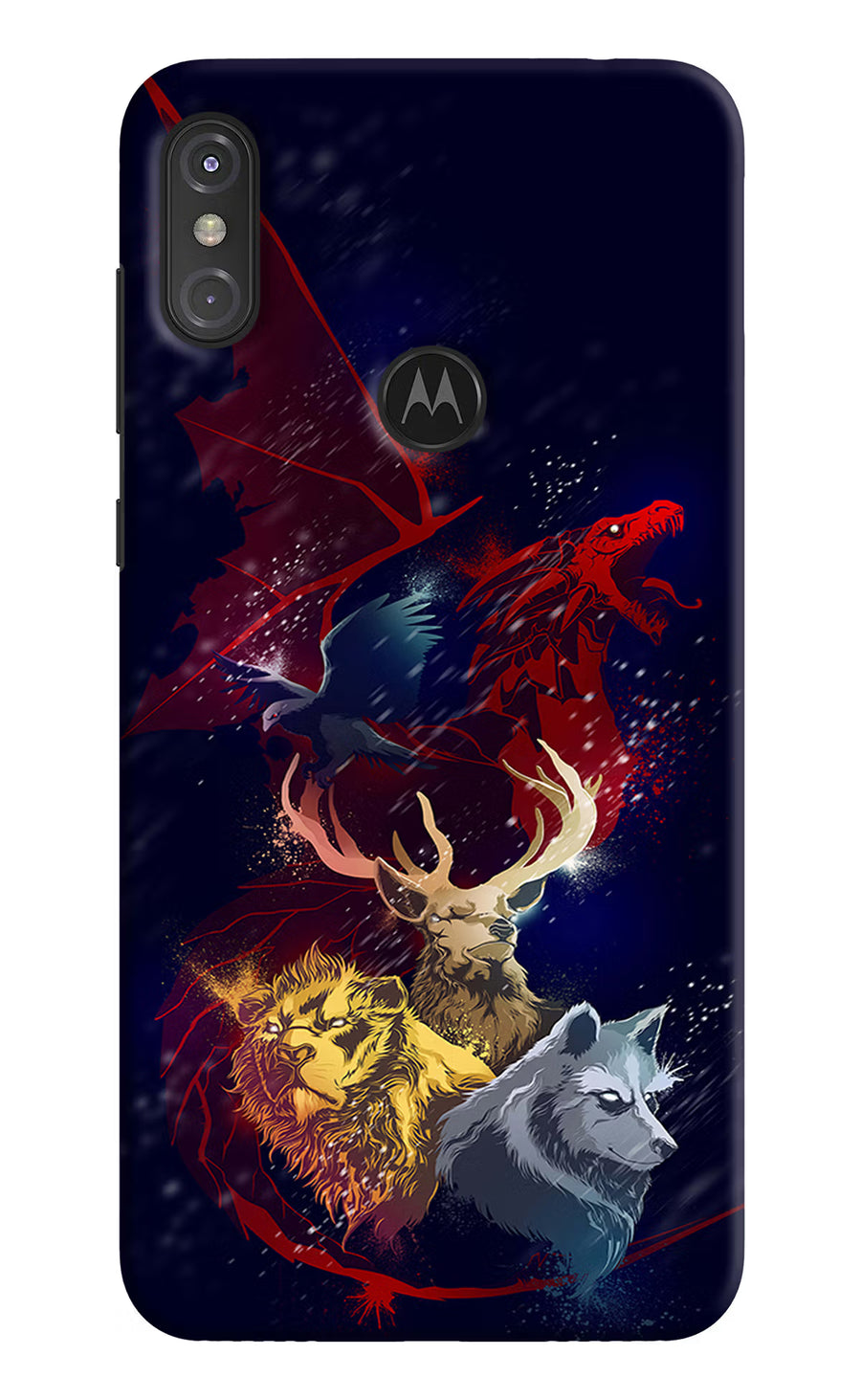 Game Of Thrones Moto One Power Back Cover, Hard case