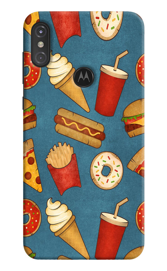 Foodie Moto One Power Hard Case Back Cover by Casekaro