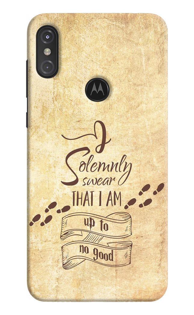 I Solemnly swear that i up to no good Moto One Power Hard Case Back Cover by Casekaro