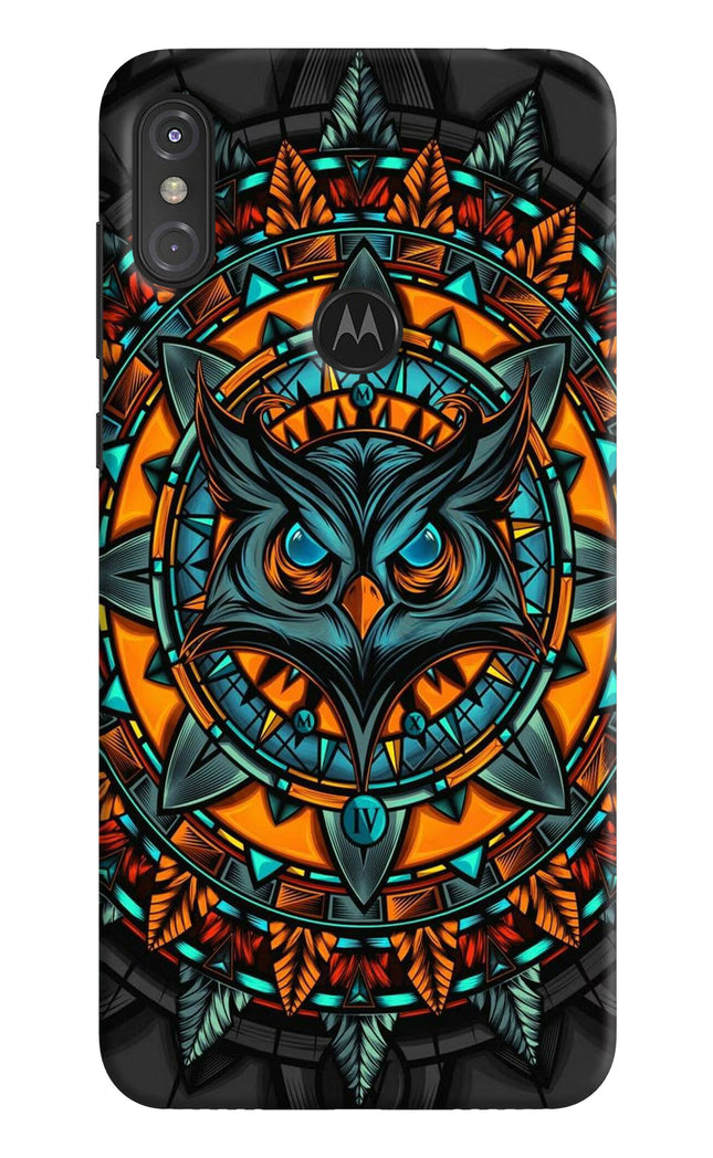 Angry Owl Art Moto One Power Hard Case Back Cover by Casekaro