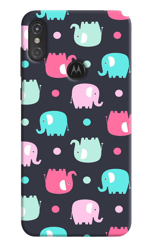 Elephants Moto One Power Hard Case Back Cover by Casekaro