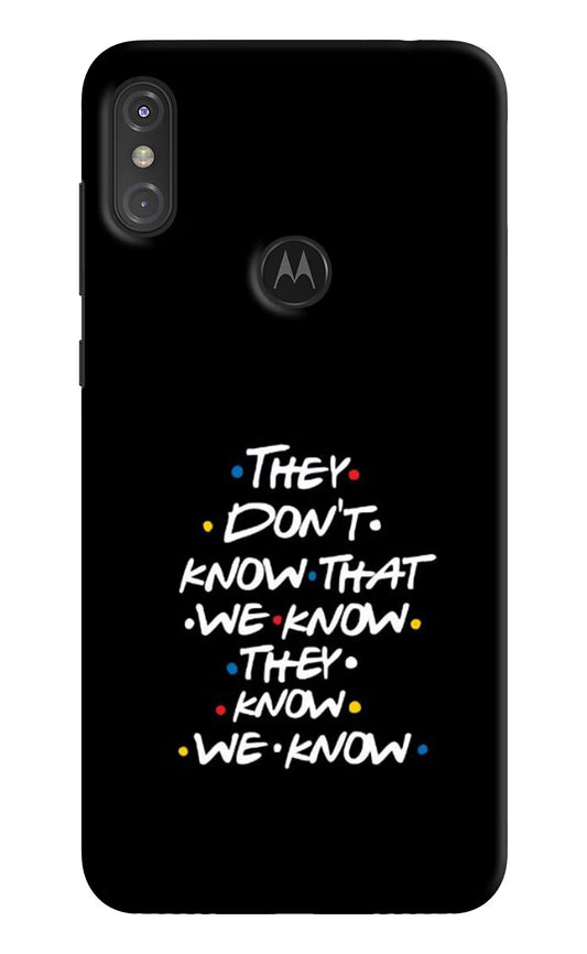 FRIENDS Dialogue Moto One Power Hard Case Back Cover by Casekaro