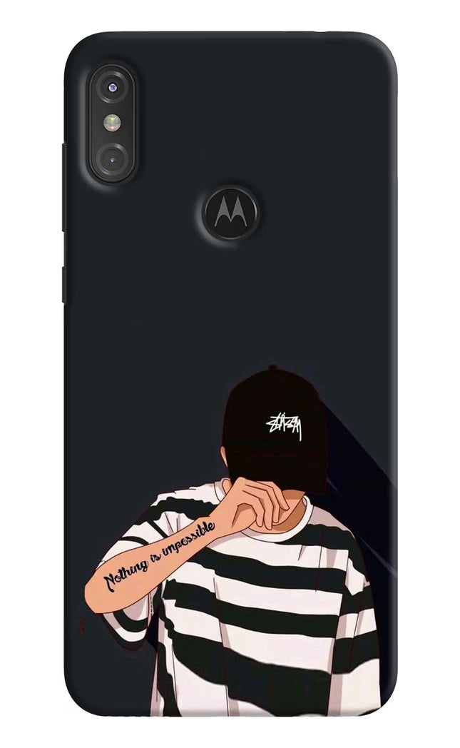 Aesthetic Boy Moto One Power Hard Case Back Cover by Casekaro