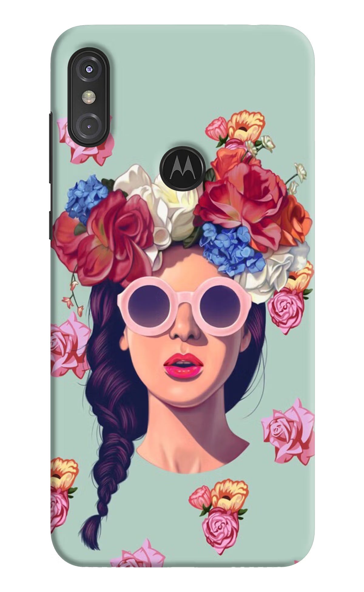 Pretty Girl Moto One Power Hard Case Back Cover by Casekaro