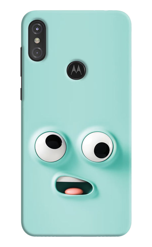 Funny Cartoon Moto One Power Hard Case Back Cover by Casekaro