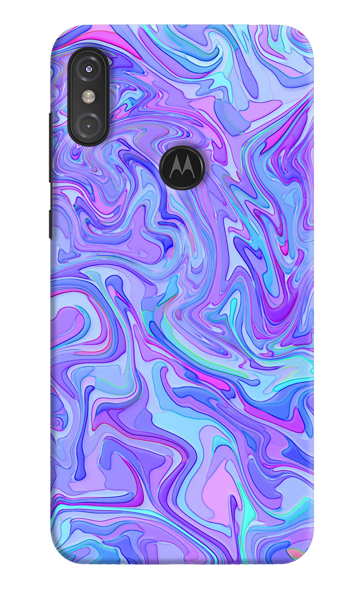 Glitter Moto One Power Hard Case Back Cover by Casekaro