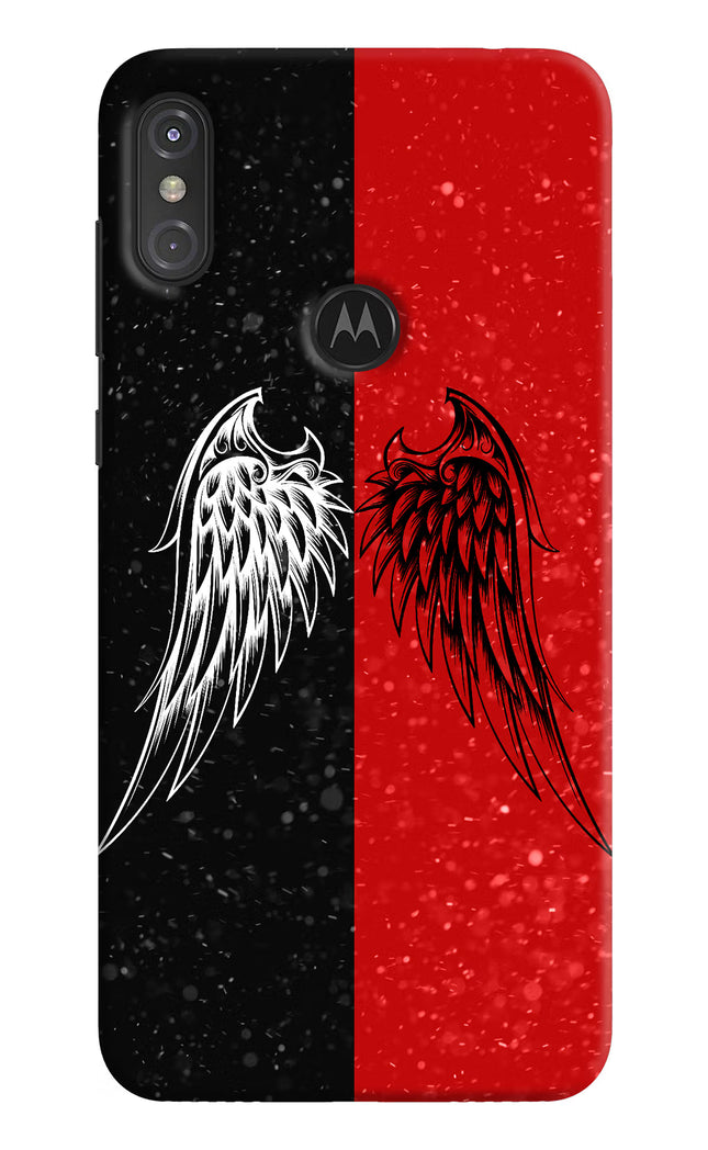 Wings Moto One Power Hard Case Back Cover by Casekaro