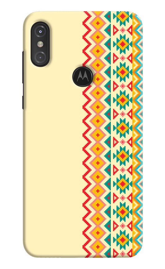 Ethnic Seamless Moto One Power Hard Case Back Cover by Casekaro