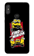 Find your inner Minion Moto One Power Hard Case Back Cover by Casekaro