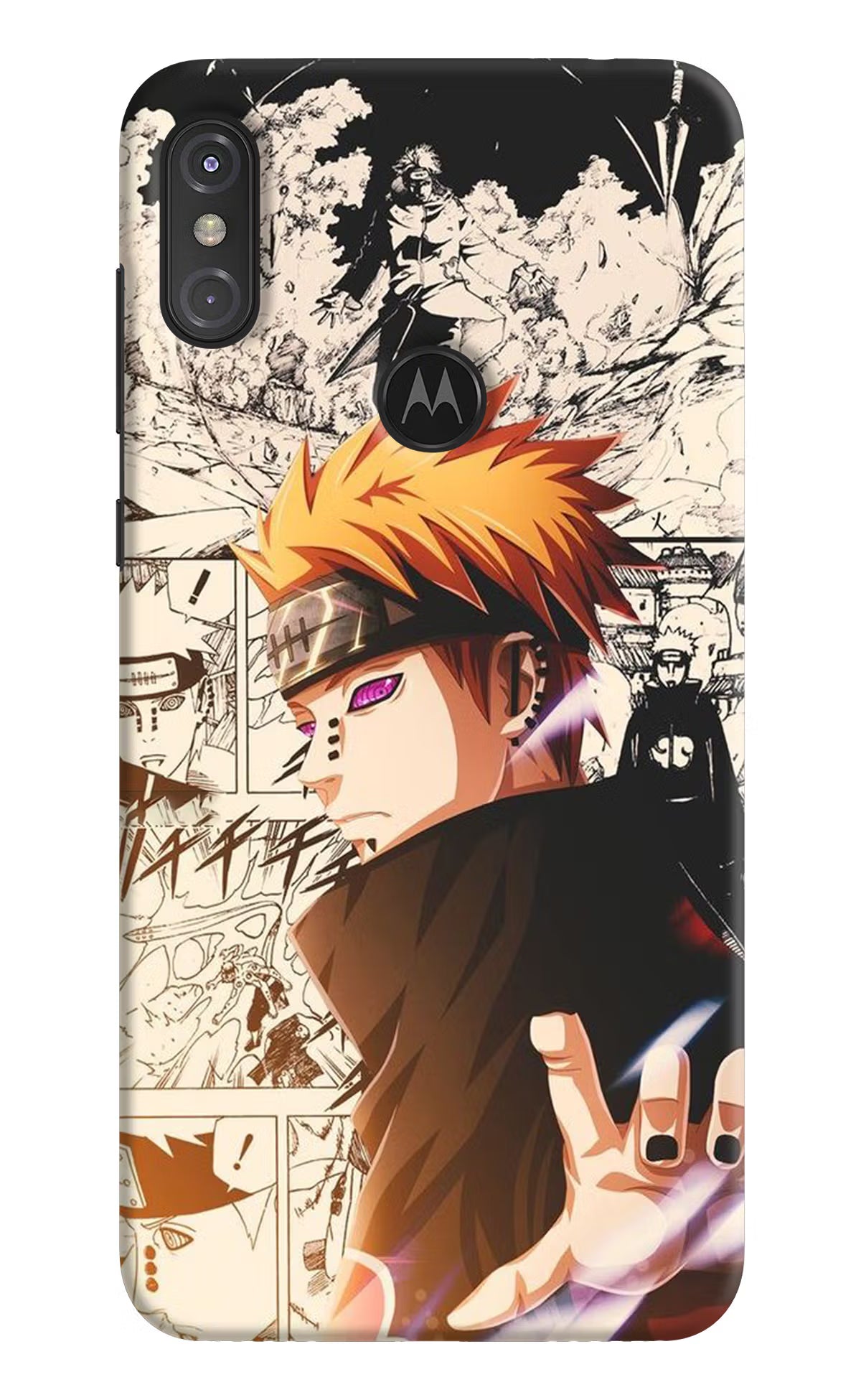 Pain Anime Moto One Power Hard Case Back Cover by Casekaro