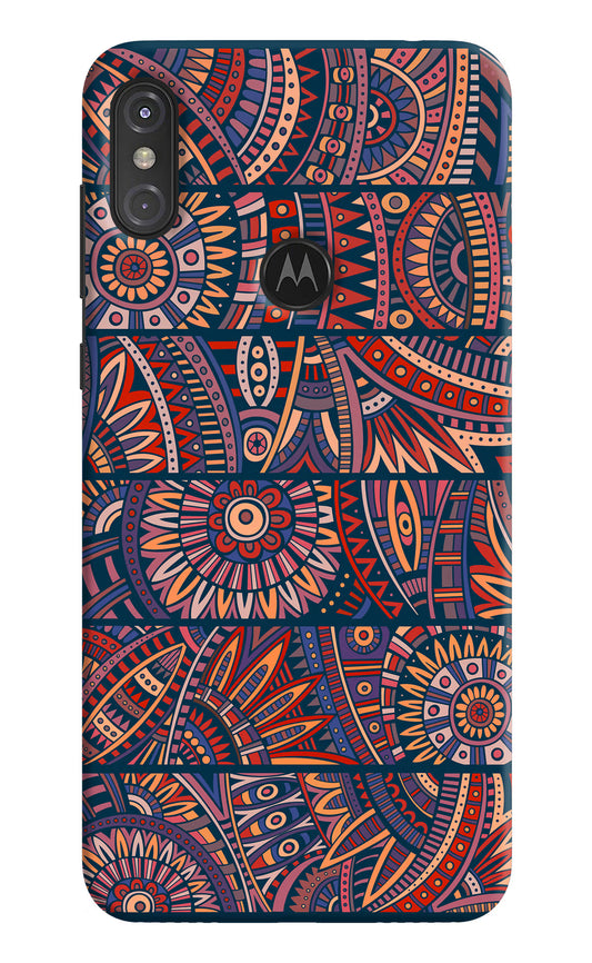 African Culture Design Moto One Power Hard Case Back Cover by Casekaro
