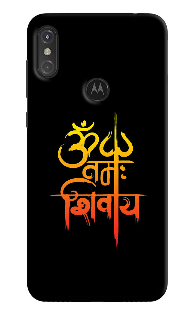 Om Namah Shivay Moto One Power Hard Case Back Cover by Casekaro