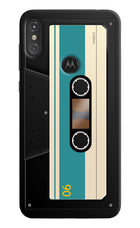 Cassette Moto One Power Hard Case Back Cover by Casekaro