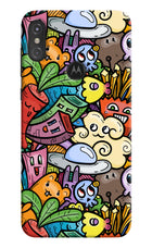 Veggie Doodle Moto One Power Hard Case Back Cover by Casekaro