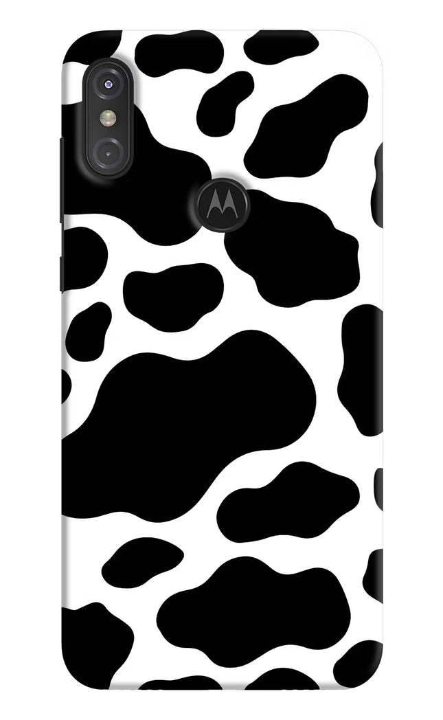 Cow Spots Moto One Power Hard Case Back Cover by Casekaro