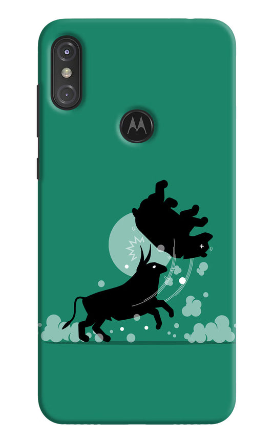 Bull Conqueror Moto One Power Hard Case Back Cover by Casekaro