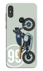 Classic Cafe Racer 99 Moto One Power Hard Case Back Cover by Casekaro