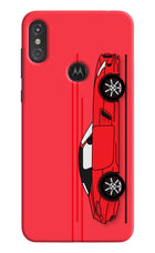 Red Velocity Moto One Power Hard Case Back Cover by Casekaro