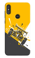Track King Moto One Power Hard Case Back Cover by Casekaro