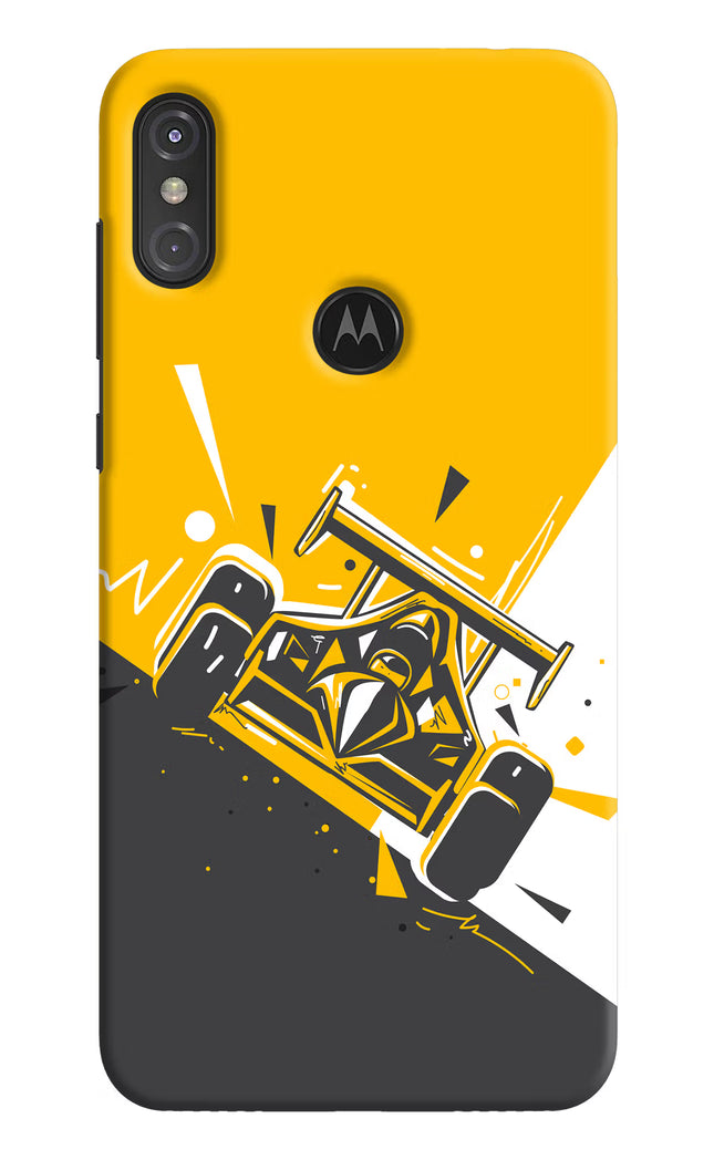 Track King Moto One Power Hard Case Back Cover by Casekaro