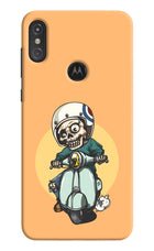 Undead Biker Moto One Power Hard Case Back Cover by Casekaro