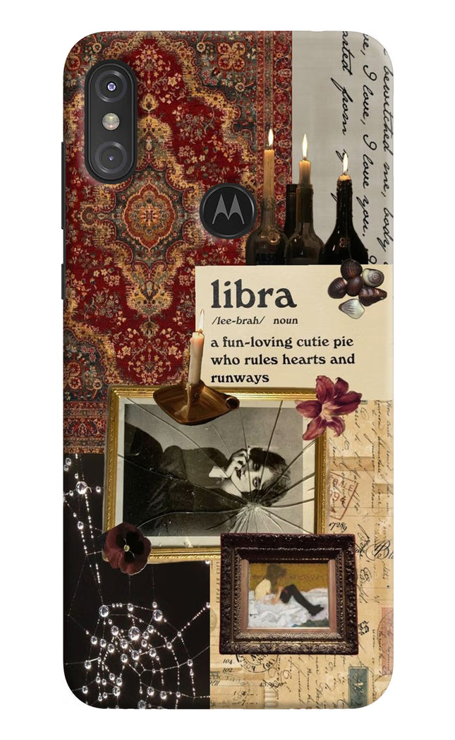 Libra Zodiac Moto One Power Hard Case Back Cover by Casekaro