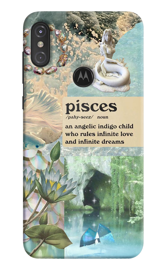 Pisces Zodiac Moto One Power Hard Case Back Cover by Casekaro