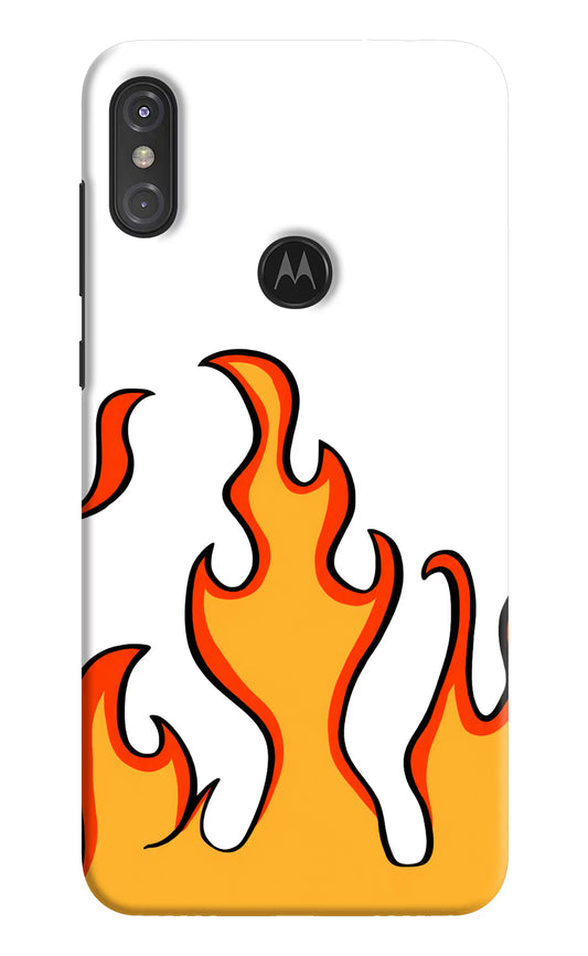 Fired Up – White Moto One Power Hard Case Back Cover by Casekaro