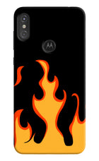 Fired Up – Black Moto One Power Hard Case Back Cover by Casekaro