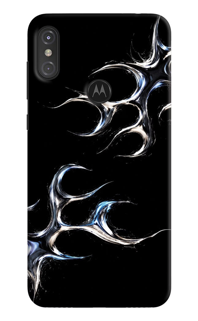 Chrome Tribal Moto One Power Hard Case Back Cover by Casekaro