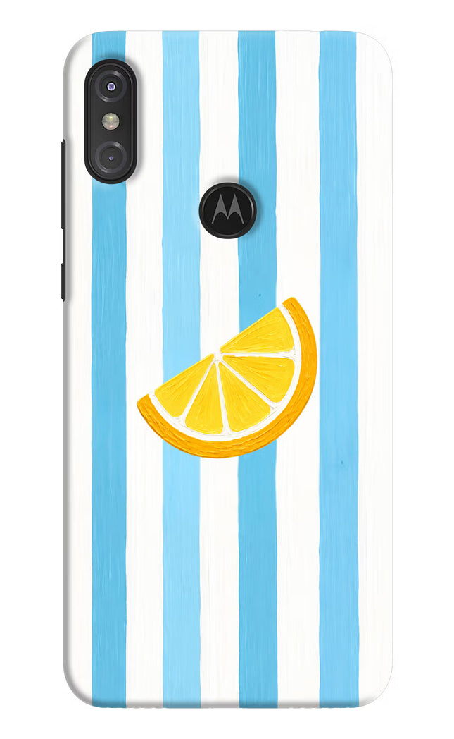 Summer Lemon Moto One Power Hard Case Back Cover by Casekaro