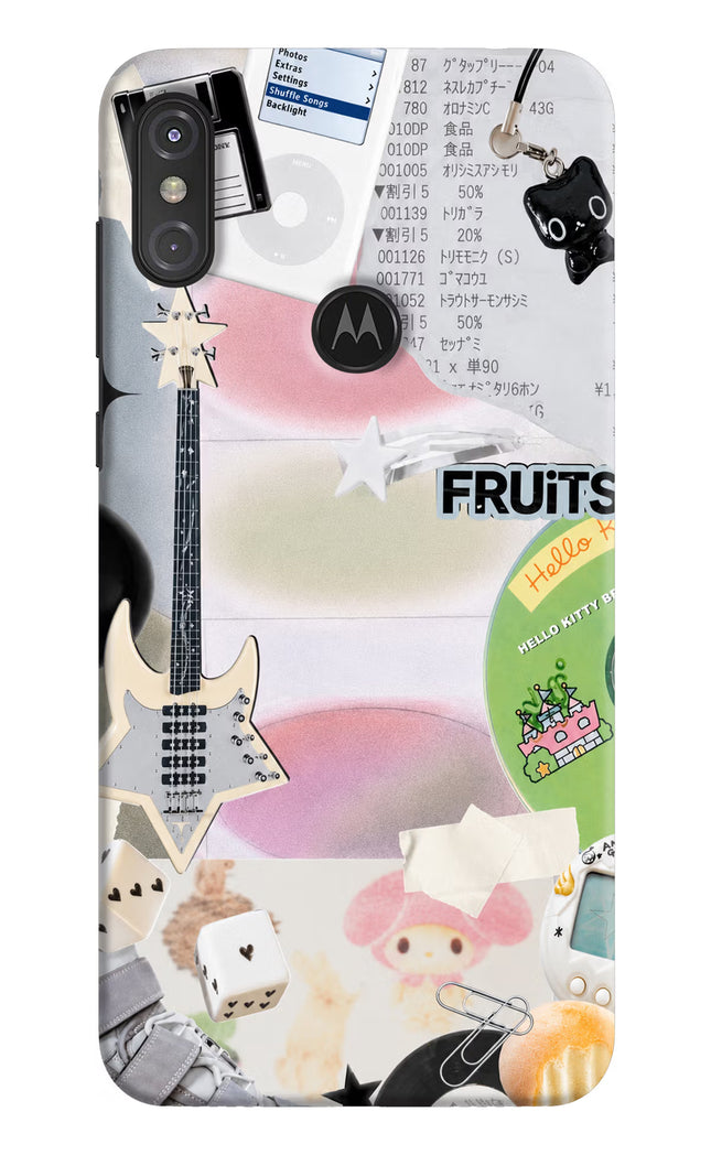 Softcore case Moto One Power Hard Case Back Cover by Casekaro