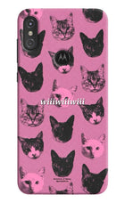 Pink Cats Moto One Power Hard Case Back Cover by Casekaro