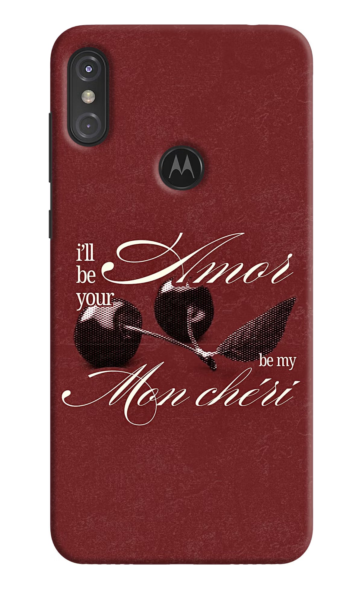 Velvet Cherry Moto One Power Back Cover