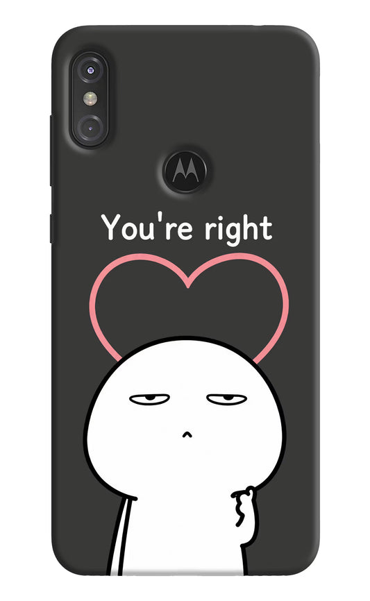 You're Right Moto One Power Hard Case Back Cover by Casekaro