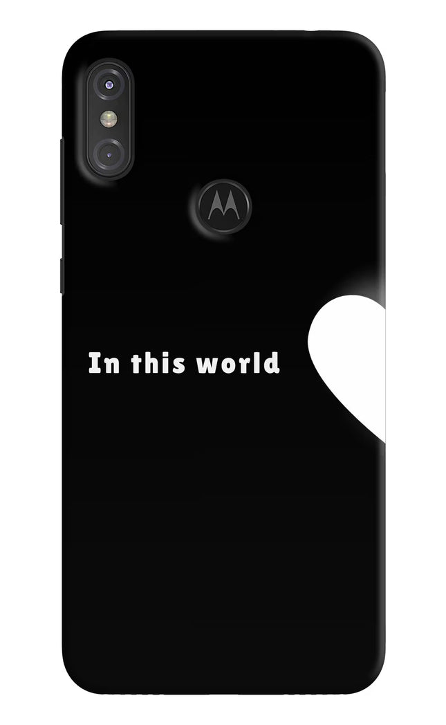 This World Moto One Power Hard Case Back Cover by Casekaro