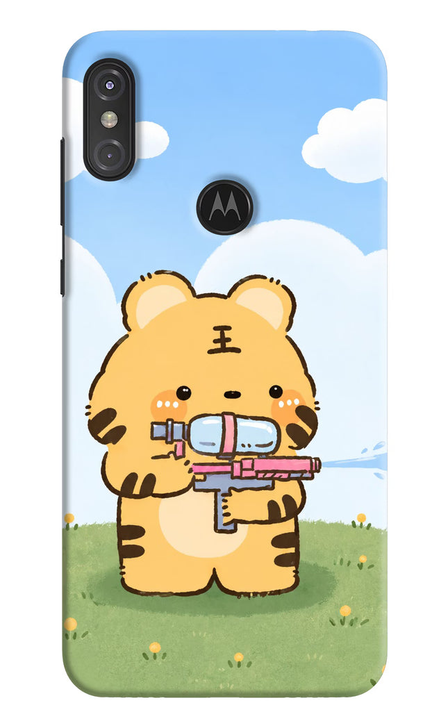 Tiger Treat Moto One Power Hard Case Back Cover by Casekaro