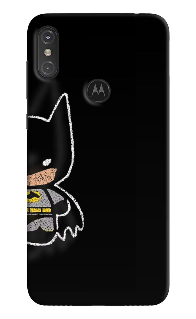 Bat Kitty Moto One Power Hard Case Back Cover by Casekaro
