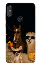 Party Squad Moto One Power Hard Case Back Cover by Casekaro