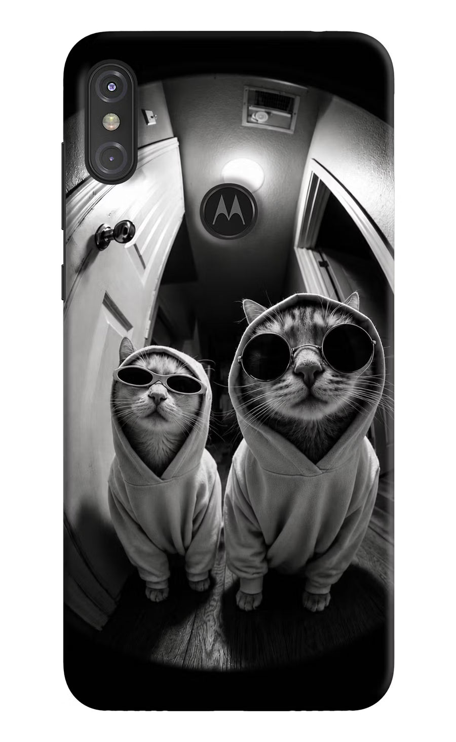 Hood Cats Moto One Power Back Cover, Hard case