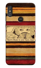 Vinyl Stripes Moto One Power Hard Case Back Cover by Casekaro