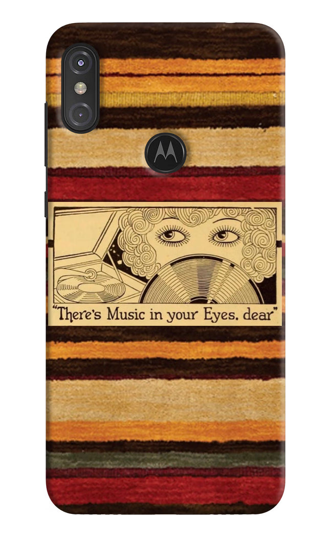 Vinyl Stripes Moto One Power Hard Case Back Cover by Casekaro