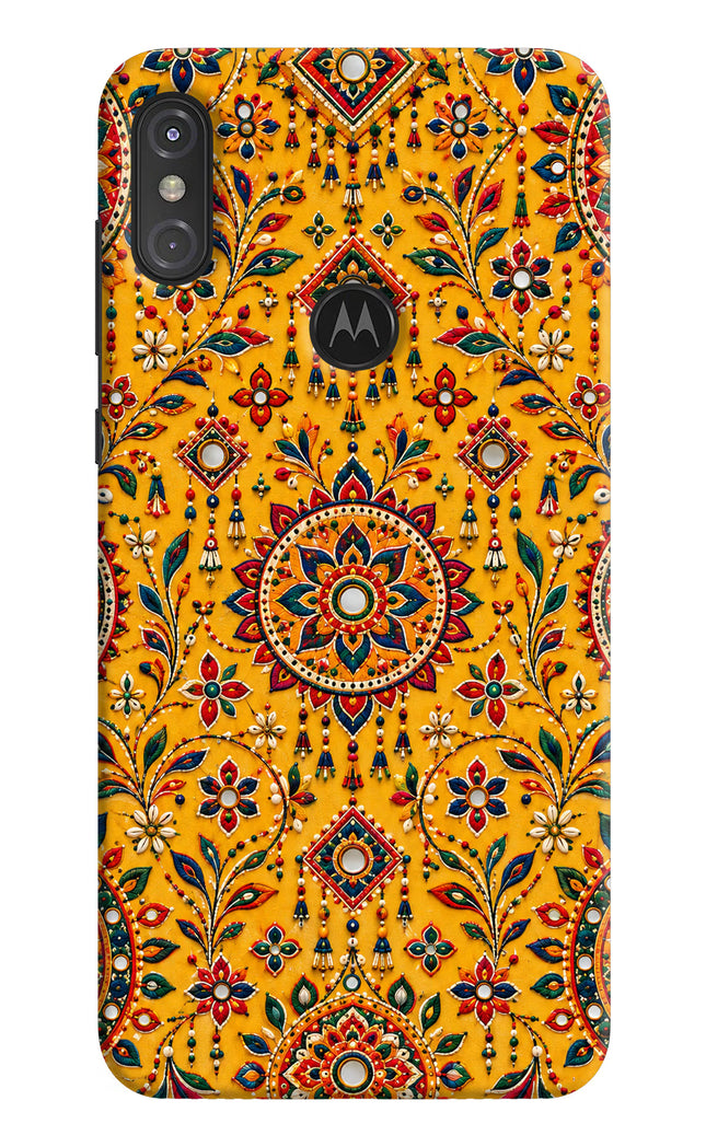 Sunlit Aura Moto One Power Hard Case Back Cover by Casekaro