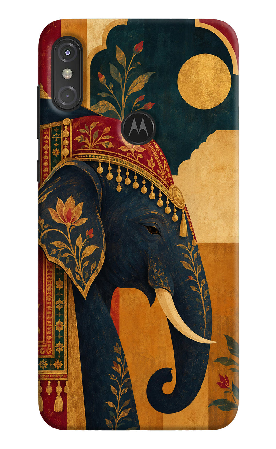 Royal Elephant Moto One Power Back Cover, Hard case